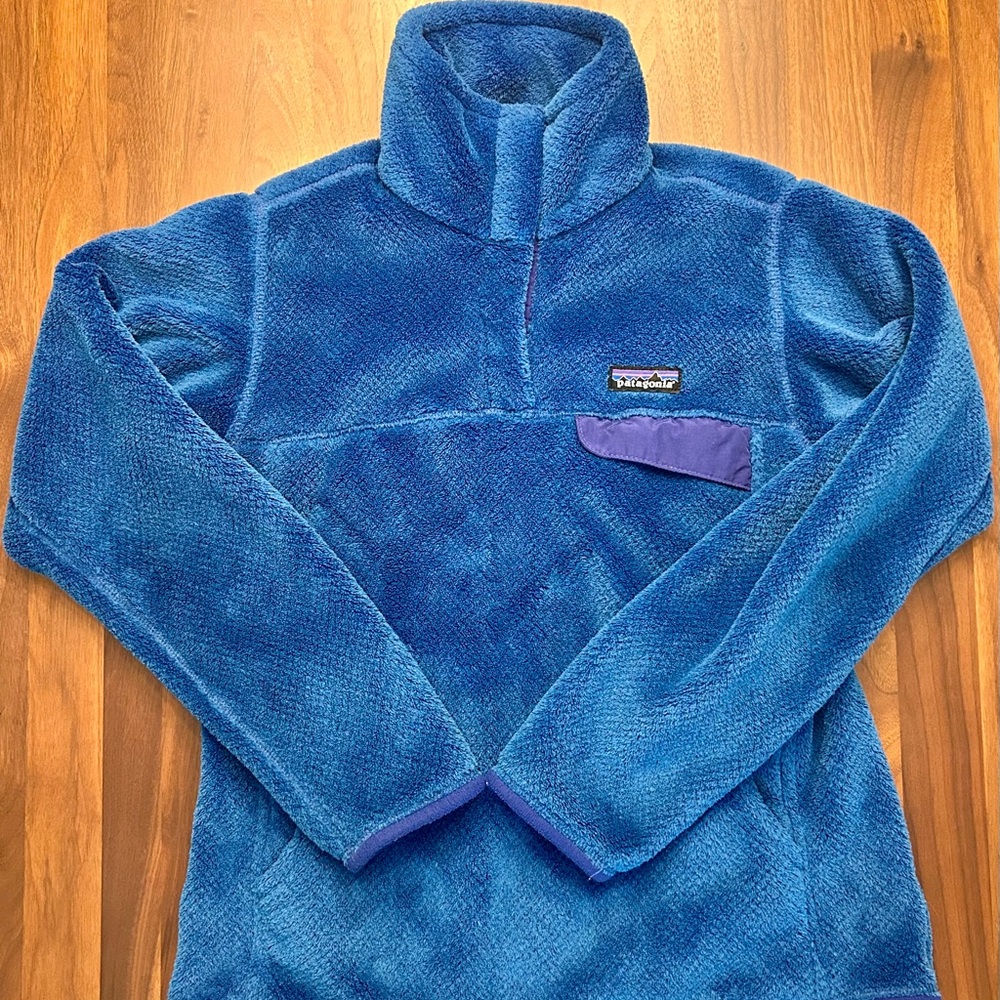 Women’s Size Small Blue Patagonia TSnap Re-Tool Fleece Pullover